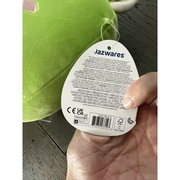 Squishmallows 8" Jim the Aplaca Green Plush Kelly Toy NWT - Picture 3 of 6